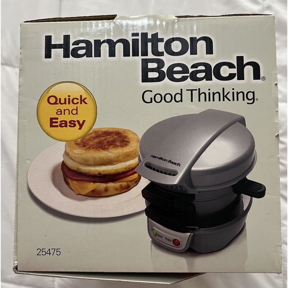 Hamilton Beach Breakfast Sandwich Maker Quick and Easy with Timer New In Box - Picture 4 of 8
